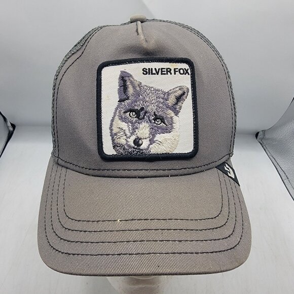 Goorin Bros Silver Fox Adults Gray The Farm Trucker Hat Adjustable Mesh Back - Picture 1 of 9